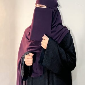 Saudi Niqab Set(Plum)