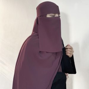 Saudi Niqab Set(Mauve)