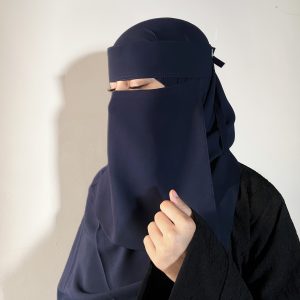 Saudi Niqab Set(Navy)